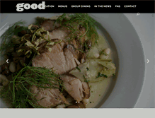Tablet Screenshot of goodrestaurantnyc.com
